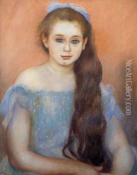 Portrait Of A Young Girl 5 Oil Painting - Pierre Auguste Renoir