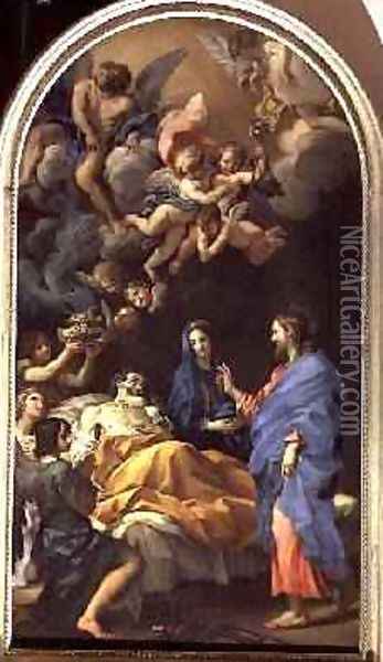 The Death of St Joseph 1676 Oil Painting - Carlo Maratta or Maratti