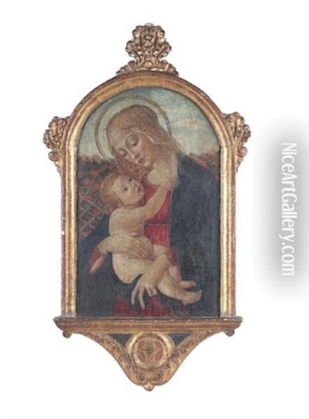 The Madonna And Child Oil Painting -  Master of San Miniato