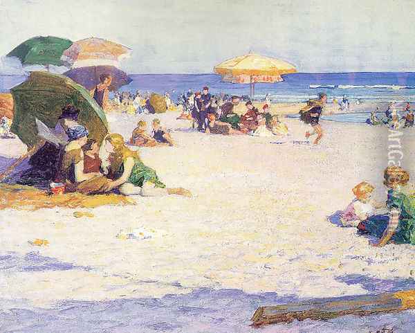 Long Beach 1922 Oil Painting - Edward Henry Potthast