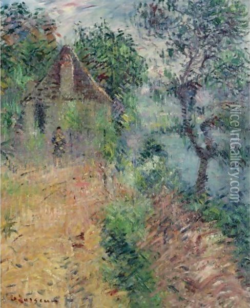 La Maison De L'Oxy A Beynac Oil Painting - Gustave Loiseau
