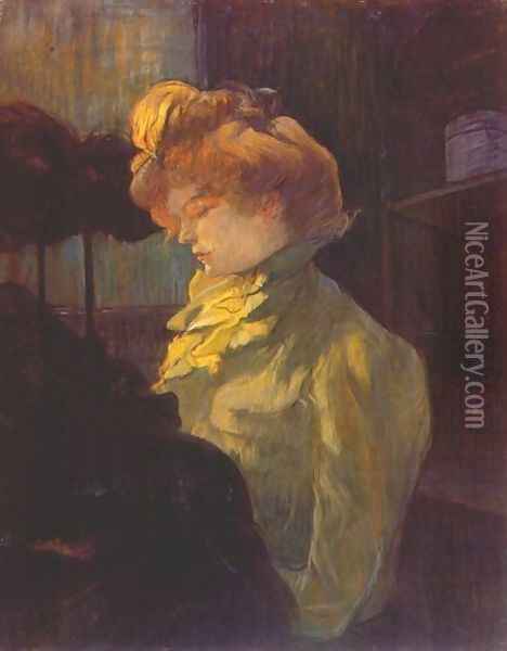 The Modiste Oil Painting - Henri De Toulouse-Lautrec