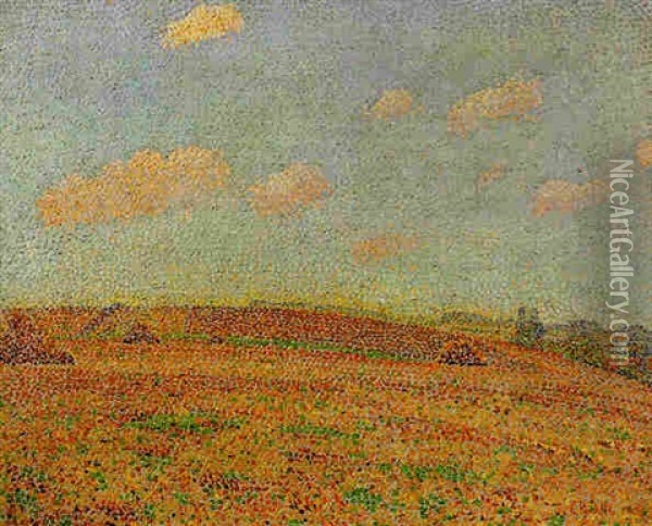 Landschaft. 1902 Oil Painting - Christian Rohlfs