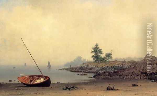 The Stranded Boat Oil Painting - Martin Johnson Heade