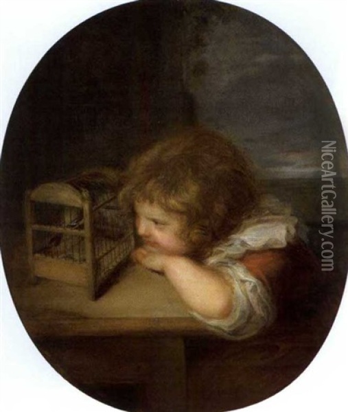 Der Kleine Liebling Oil Painting - Thomas Lawrence