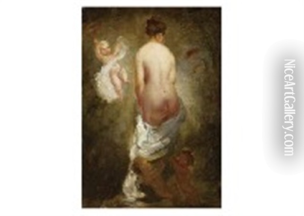 Nude Oil Painting - Charles Joshua Chaplin