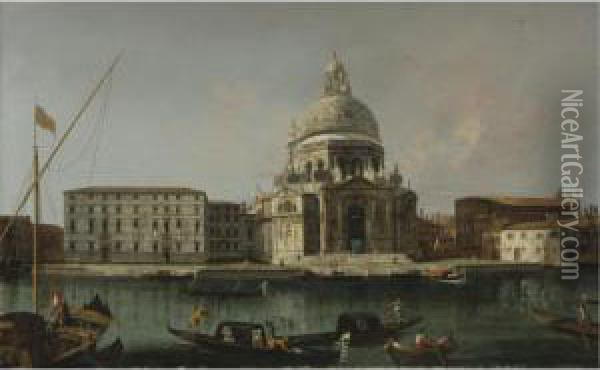 View Of Santa Maria Della Salute, Venice Oil Painting - Francesco Albotto