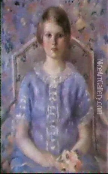 Portrait Of Ann (spring) Oil Painting - Frederick Carl Frieseke