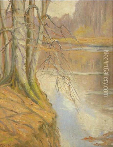 Letztes Eis Oil Painting - Holger Peter Svane Lubbers