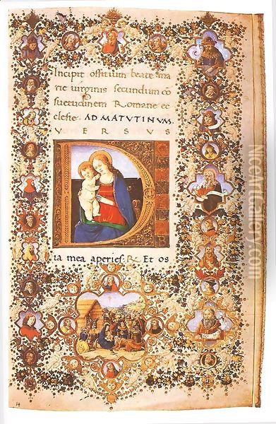 Prayer Book of Lorenzo de' Medici Oil Painting - Francesco Antonio del Cherico