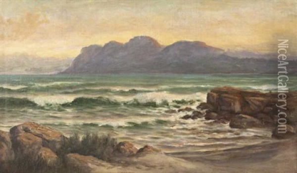 A View Of Gordons Bay Oil Painting - Edward Clark Churchill Mace