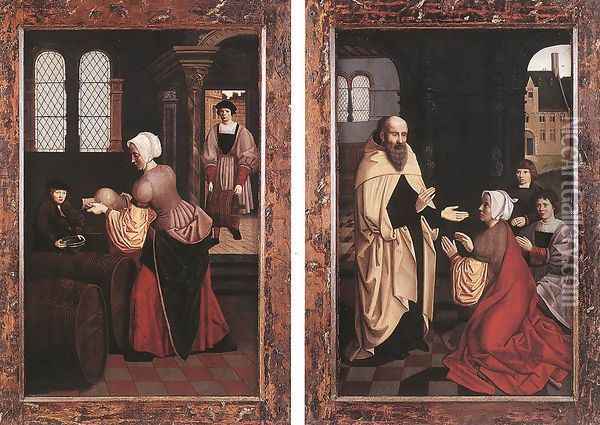 Elijah and the Widow of Zarapeth 1500-20 Oil Painting - Flemish Unknown Masters