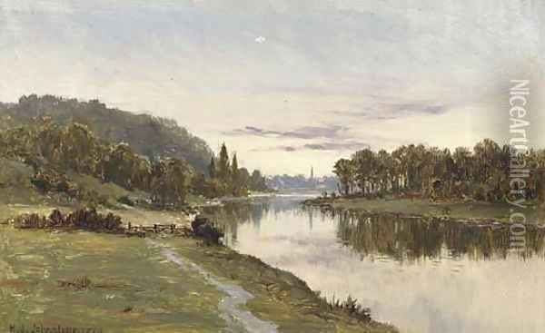 Swaffham, Norfolk Oil Painting - Henry James Johnstone