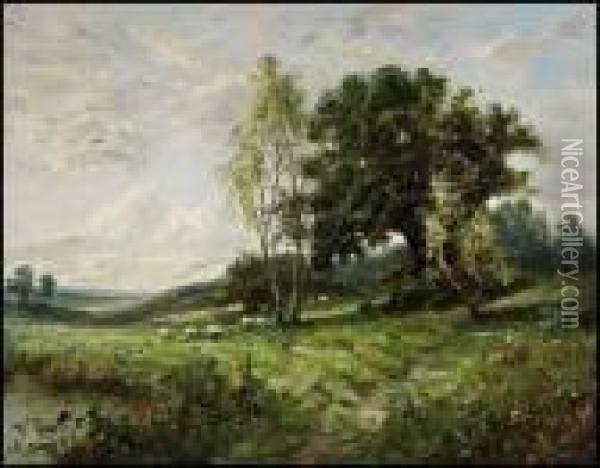 Pastoral Landscape Oil Painting - Anton Mauve