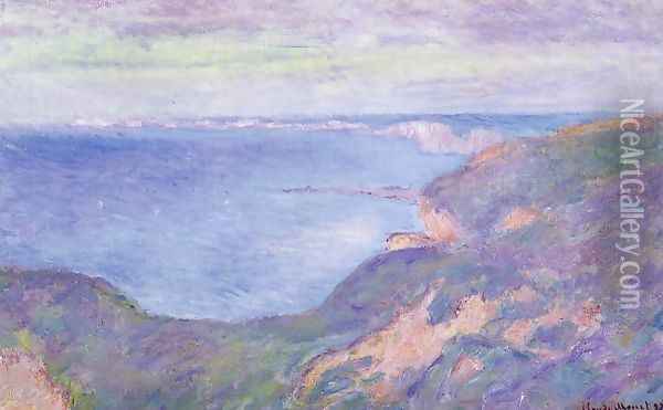 The Cliff Near Dieppe Oil Painting - Claude Oscar Monet