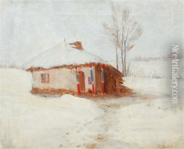 Iarna La Camp Oil Painting - Pierre Bellet
