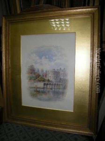 View Of York Oil Painting - George Fall