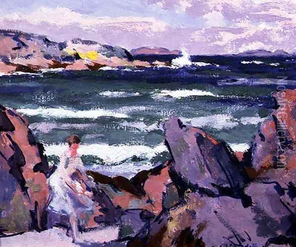 North Wind, Iona Oil Painting - Francis Campbell Boileau Cadell