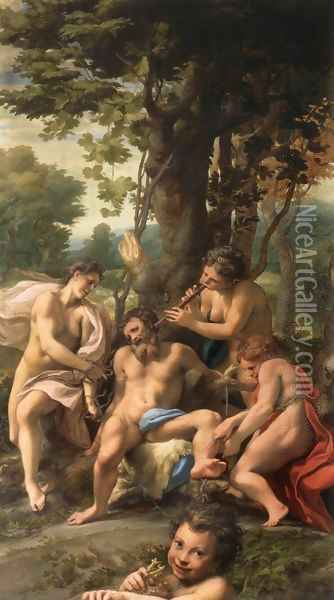 Allegory of Vices Oil Painting - Antonio Allegri da Correggio