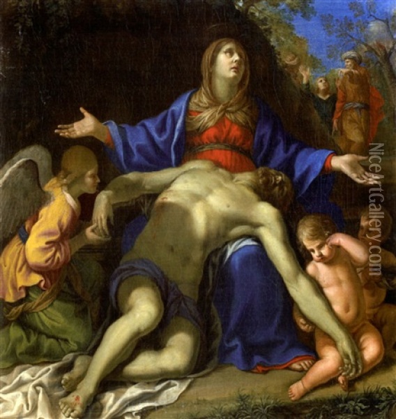 Deploration Sur Le Christ Mort Oil Painting - Pietro Paolo Baldini