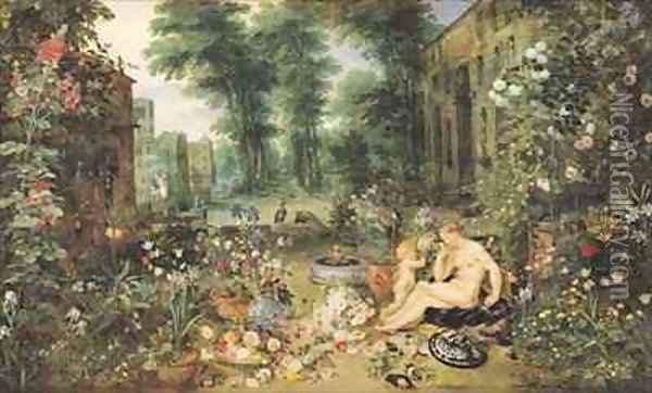 The Sense of Smell Oil Painting - Jan & Rubens, P.P. Brueghel