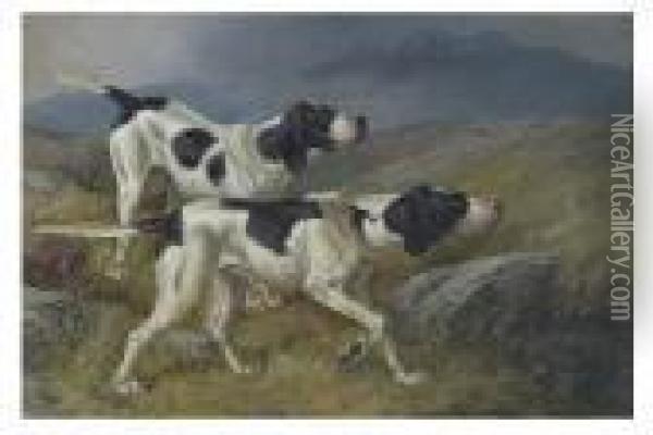 Pointers Oil Painting - Colin Graeme Roe