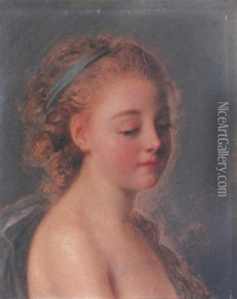 Reverie Oil Painting - Jean Baptiste Greuze