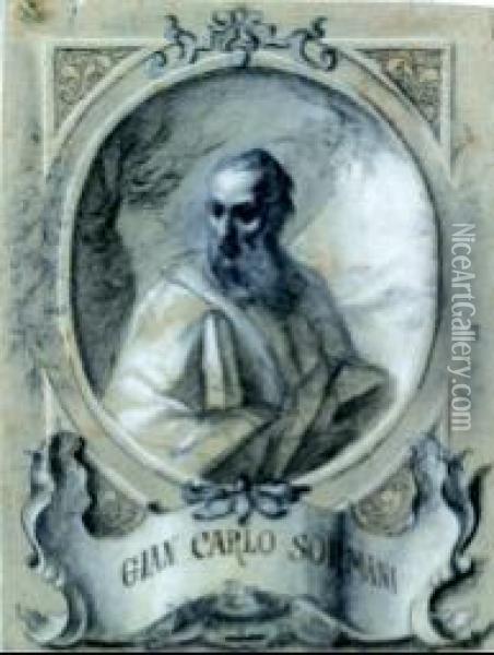 Ritratto Di Gian Carlo Sormani Oil Painting - Bartolomeo Nazari