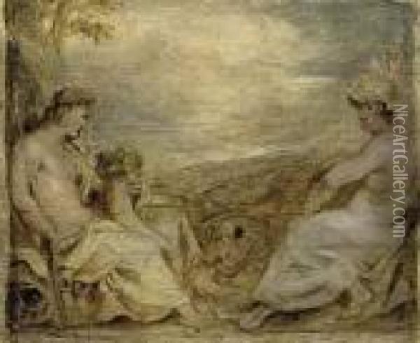 Honour And Virtue Oil Painting - Peter Paul Rubens