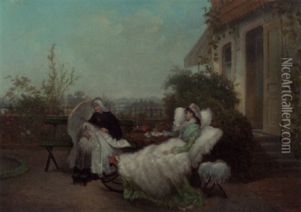 The Nanny Oil Painting - Reinhardt Willem Kleijn
