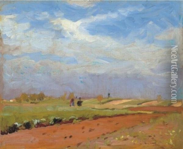 Spring In The Great Plain Oil Painting - sandor Nyilasy