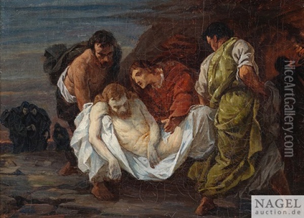 Grablegung Christi Oil Painting - Friedrich von Keller