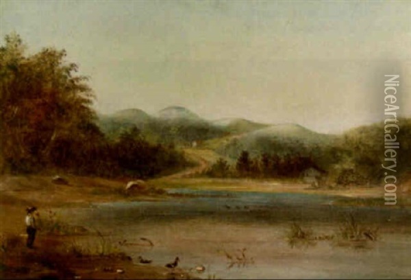 Stony Brook, Long Island Oil Painting - William Sidney Mount