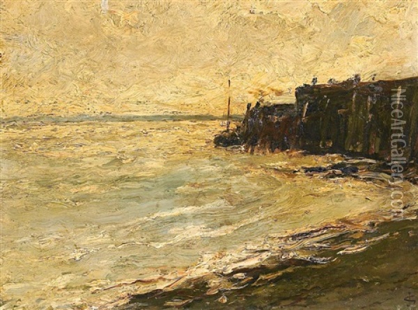 Am Hafen Von Vlissingen Oil Painting - Carel Nicolaas Storm van 's-Gravensande