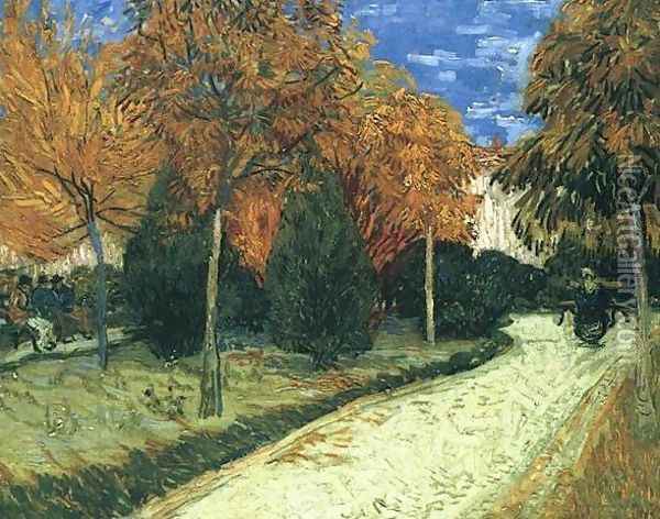 The Public Park At Arles Oil Painting - Vincent Van Gogh