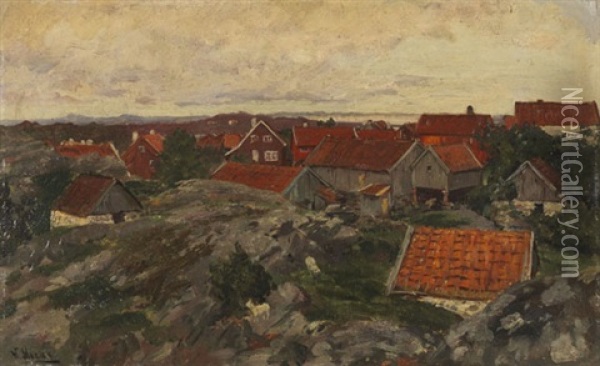 Nordische Kustenlandschaft (lofoten) Oil Painting - Walter Moras