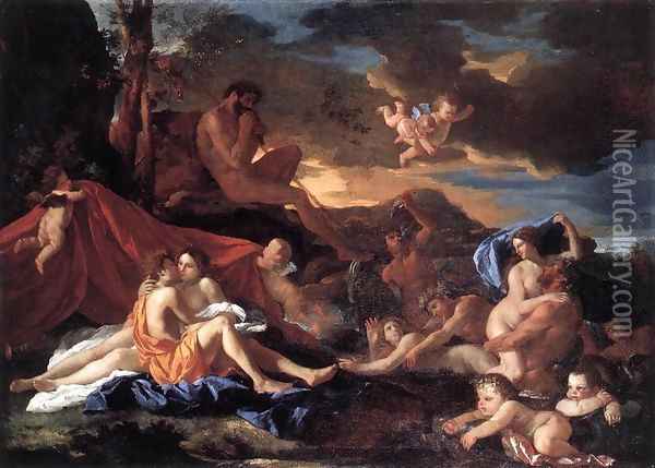Acis and Galatea Oil Painting - Nicolas Poussin