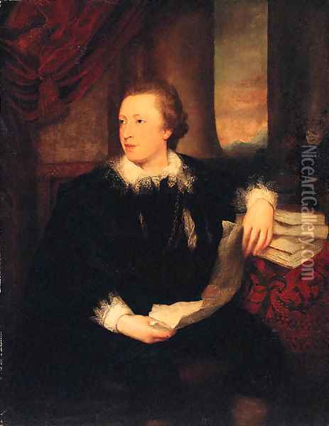 Portrait of Thomas Crathorne Oil Painting - English School