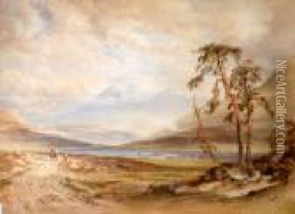 Ben More From The Head Of The Glen Above Dalmally Oil Painting - Anthony Vandyke Copley Fielding