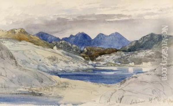 Quinag And Lochinver, Sutherland Oil Painting - William Callow