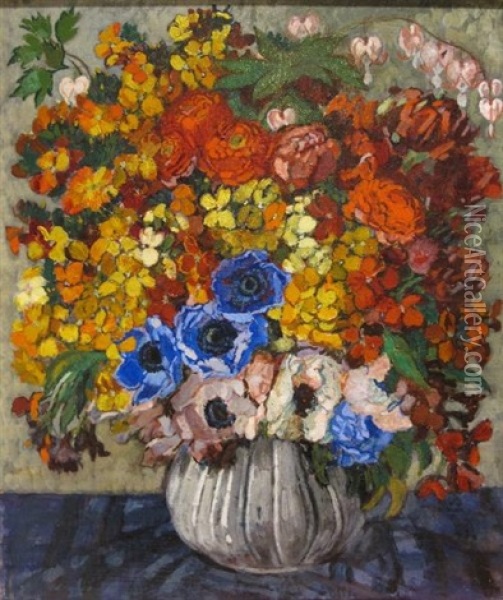 Le Grand Bouquet Oil Painting - Henry-Claudius Forestier