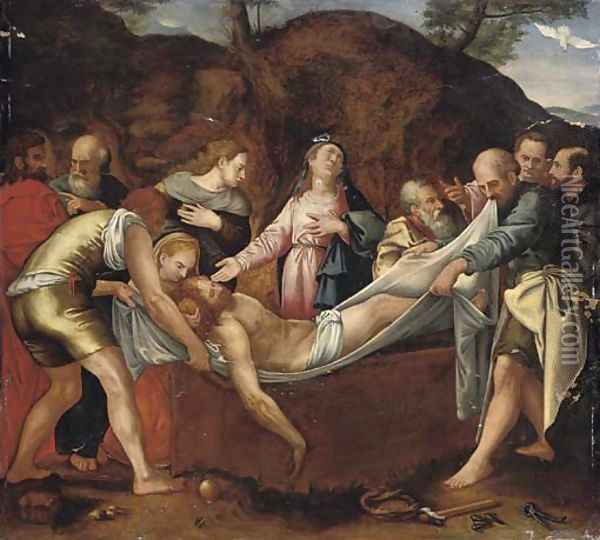 The Entombment 2 Oil Painting - Raphael