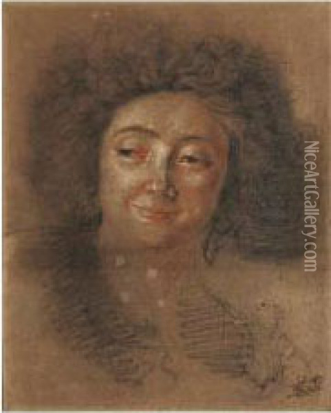 Head Of A Woman Oil Painting - Joseph Ducreux