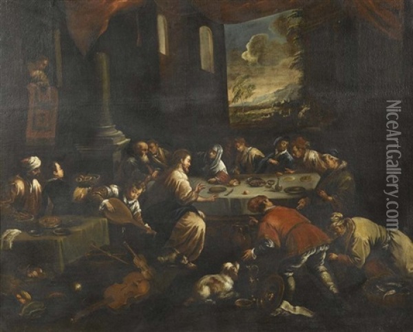 Hochzeit Zu Kana Oil Painting - Jacopo dal Ponte Bassano