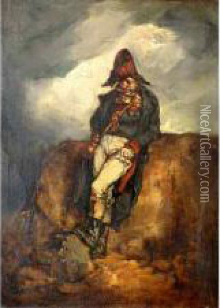 Soldat De La Garde Napoleonienne Oil Painting - Nicolas Toussaint Charlet
