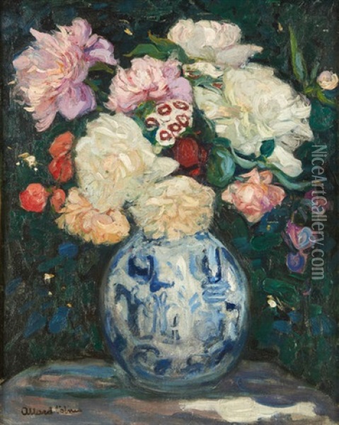 Bouquet De Fleurs Oil Painting - Fernand Allard L'Olivier
