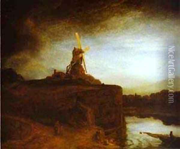 The Mill 1650 Oil Painting - Harmenszoon van Rijn Rembrandt