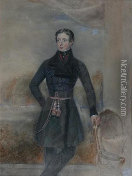 Portrait Ofelizabeth Margaret Corbet Oil Painting - James Holmes Junior