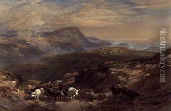 Scene in the Highlands Oil Painting - William Leighton Leitch