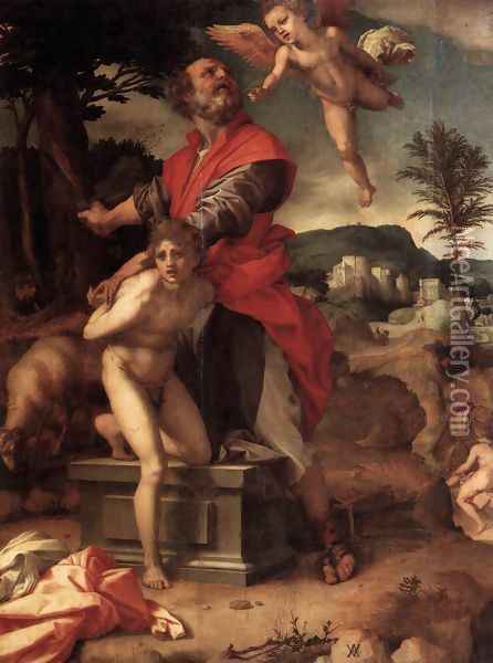 The Sacrifice of Abraham 1527 Oil Painting - Andrea Del Sarto